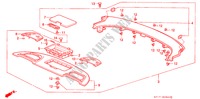 HINTERE ABLAGE für Honda LEGEND COUPE LEGEND 2 Türen 5 gang-Schaltgetriebe 1993