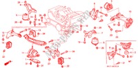 MOTORBEFESTIGUNGEN('93 ) für Honda LEGEND COUPE LEGEND 2 Türen 4 gang automatikgetriebe 1995