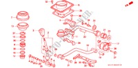 SCHALTHEBEL für Honda LEGEND COUPE LEGEND 2 Türen 5 gang-Schaltgetriebe 1992