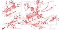 VORNE SITZKOMPONENTEN (L.)(RH) für Honda LEGEND COUPE LEGEND 2 Türen 4 gang automatikgetriebe 1995