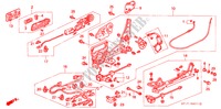 VORNE SITZKOMPONENTEN (R.)(LH) für Honda LEGEND COUPE LEGEND 2 Türen 4 gang automatikgetriebe 1995
