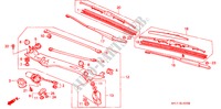 WINDSCHUTZSCHEIBENWISCHER (LH) für Honda LEGEND COUPE LEGEND 2 Türen 4 gang automatikgetriebe 1991