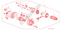 ANLASSER(DENSO)(2) für Honda CIVIC CRX ESI 2 Türen 5 gang-Schaltgetriebe 1995