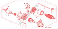 ANLASSER(MITSUBA) (1) für Honda CIVIC CRX ESI 2 Türen 4 gang automatikgetriebe 1993