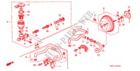 HAUPTBREMSZYLINDER/ MASTER POWER(ABS)(LH) für Honda CIVIC CRX ESI 2 Türen 4 gang automatikgetriebe 1997