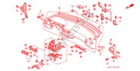INSTRUMENTENBRETT(LH) für Honda CIVIC CRX VTI 2 Türen 5 gang-Schaltgetriebe 1997
