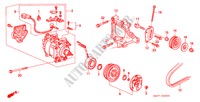 KLIMAANLAGE (KOMPRESSOR)(SANDEN)('92) für Honda CIVIC CRX ESI 2 Türen 4 gang automatikgetriebe 1992