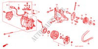 KLIMAANLAGE (KOMPRESSOR)(SANDEN)('92) für Honda CIVIC CRX ESI 2 Türen 5 gang-Schaltgetriebe 1992