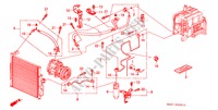 KLIMAANLAGE (SCHLAEUCHE/LEITUNGEN)(RH) für Honda CIVIC CRX ESI 2 Türen 5 gang-Schaltgetriebe 1996