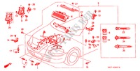 MOTORKABELBAUM ('96 ) für Honda CIVIC CRX ESI 2 Türen 4 gang automatikgetriebe 1996