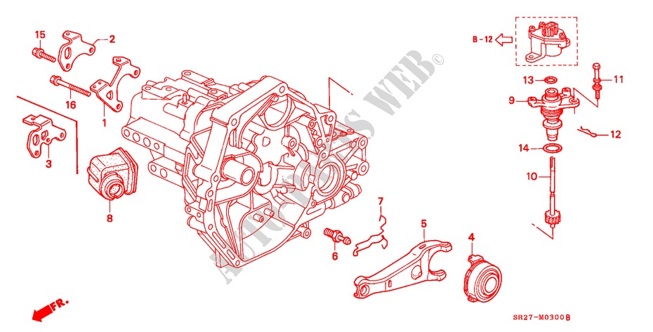 KUPPLUNGSFREIGABE(SOHC) für Honda CIVIC CRX ESI        AUSTRIA 2 Türen 5 gang-Schaltgetriebe 1995