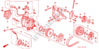 KLIMAANLAGE(KOMPRESSOR) (SANDEN)('94) für Honda CIVIC ESI 3 Türen 5 gang-Schaltgetriebe 1994
