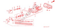 SCHEIBENWISCHER, HINTEN für Honda CIVIC DXI        AUSTRIA 3 Türen 4 gang automatikgetriebe 1995