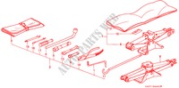 WERKZEUGE/WAGENHEBER für Honda CIVIC LSI 3 Türen 4 gang automatikgetriebe 1993
