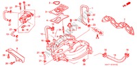 ANSAUGKRUEMMER (1.5L SOHC) für Honda CIVIC LSI 4 Türen 4 gang automatikgetriebe 1992