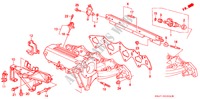 ANSAUGKRUEMMER (1.6L DOHC) für Honda CIVIC VTI 4 Türen 5 gang-Schaltgetriebe 1994