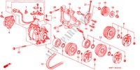 KLIMAANLAGE(KOMPRESSOR) (SANDEN)('93) für Honda CIVIC ESI        AUSTRIA 4 Türen 5 gang-Schaltgetriebe 1993