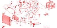 KLIMAANLAGE (SCHLAEUCHE/LEITUNGEN)(RH) für Honda CIVIC ESI 4 Türen 4 gang automatikgetriebe 1995
