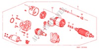 ANLASSER(MITSUBA) (MT) für Honda CIVIC COUPE LSI 2 Türen 5 gang-Schaltgetriebe 1994