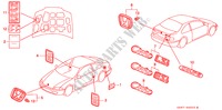 EMBLEM für Honda CIVIC COUPE ESI 2 Türen 5 gang-Schaltgetriebe 1994