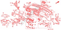 INSTRUMENTENBRETT(LH) für Honda CIVIC COUPE LSI 2 Türen 4 gang automatikgetriebe 1994