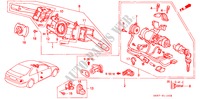 KOMBISCHALTER(LH) für Honda CIVIC COUPE LSI 2 Türen 5 gang-Schaltgetriebe 1995