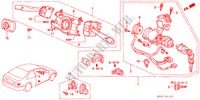 KOMBISCHALTER(RH) für Honda CIVIC COUPE BASIC 2 Türen 5 gang-Schaltgetriebe 1994