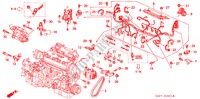 MOTORKABELBAUM/KLAMMER für Honda CIVIC COUPE ESI 2 Türen 5 gang-Schaltgetriebe 1995