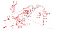STABILISATOR, VORNE/ UNTERER ARM, VORNE für Honda CIVIC COUPE LSI 2 Türen 4 gang automatikgetriebe 1995