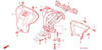 AUSPUFFKRUEMMER(3) für Honda PRELUDE DOHC VTEC 2 Türen 5 gang-Schaltgetriebe 1993