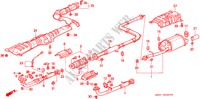 AUSPUFFROHR für Honda PRELUDE DOHC VTEC 2 Türen 5 gang-Schaltgetriebe 1993