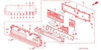 INSTRUMENT HILFSANZEIGE(1) für Honda PRELUDE DOHC VTEC 2 Türen 5 gang-Schaltgetriebe 1993