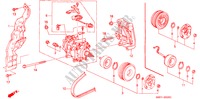 KLIMAANLAGE (KOMPRESSOR)(HADSYS) für Honda PRELUDE 2.0I 2 Türen 5 gang-Schaltgetriebe 1996