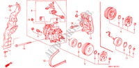 KLIMAANLAGE (KOMPRESSOR)(HADSYS) für Honda PRELUDE 2.3I 2 Türen 4 gang automatikgetriebe 1995