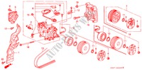 KLIMAANLAGE (KOMPRESSOR)(SANDEN) für Honda PRELUDE 2.0I 2 Türen 5 gang-Schaltgetriebe 1992