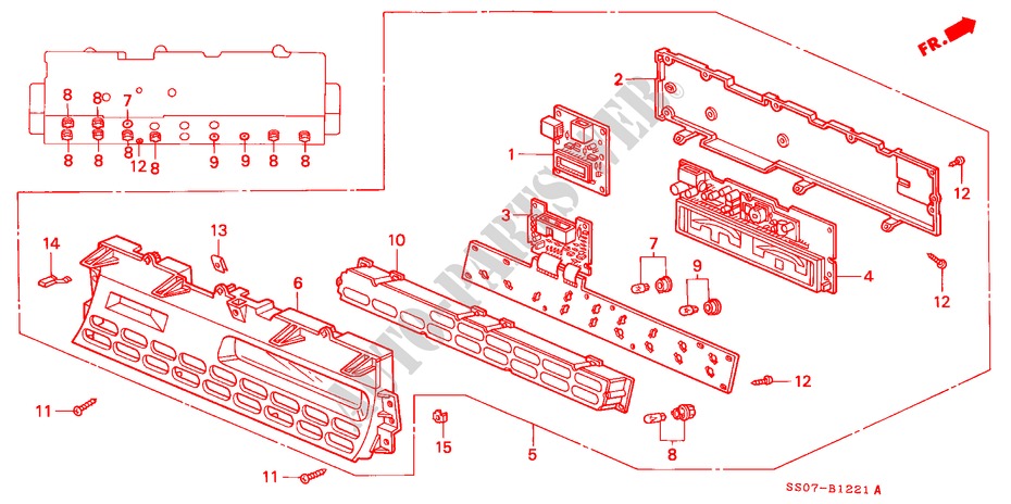INSTRUMENT HILFSANZEIGE(2) für Honda PRELUDE 2.3I 2 Türen 4 gang automatikgetriebe 1992