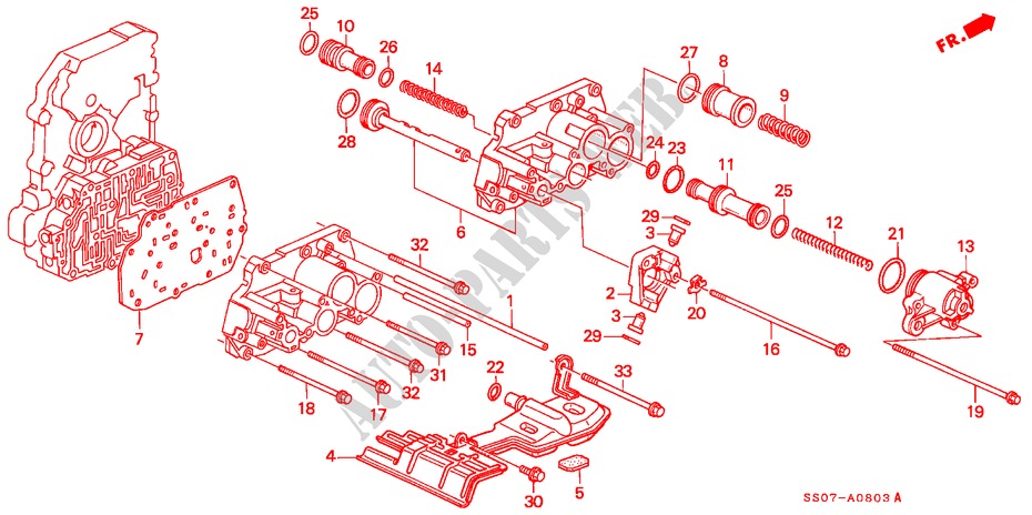 SERVOGEHAEUSE für Honda PRELUDE 2.3I 2 Türen 4 gang automatikgetriebe 1992