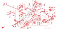 HINTEN STABILISATOR/ UNTERER ARM, HINTEN für Honda CIVIC 1.5I 5 Türen 5 gang-Schaltgetriebe 1997