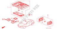 INNENLEUCHTE für Honda CIVIC 1.6ILS 5 Türen 5 gang-Schaltgetriebe 1996