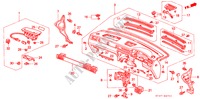 INSTRUMENTENBRETT(RH) für Honda CIVIC 1.6ILS 5 Türen 4 gang automatikgetriebe 1996