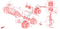KOLBEN/KURBELWELLE für Honda CIVIC 1.4I 5 Türen 5 gang-Schaltgetriebe 1996