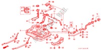 KRAFTSTOFFTANK für Honda CIVIC 1.4IS 5 Türen 5 gang-Schaltgetriebe 1997