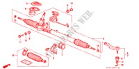 SERVOLENKGETRIEBE(RH) für Honda CIVIC 1.5I 5 Türen 5 gang-Schaltgetriebe 1995