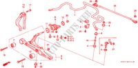 STABILISATOR, VORNE/ UNTERER ARM, VORNE für Honda CIVIC 1.5ILS 5 Türen 5 gang-Schaltgetriebe 1997