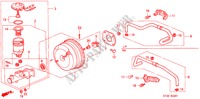 HAUPTBREMSZYLINDER/ MASTER POWER(ABS) für Honda CIVIC LS 5 Türen 4 gang automatikgetriebe 1999