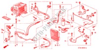 KLIMAANLAGE(DIESEL) (SCHLAEUCHE/LEITUNGEN) (LH) für Honda CIVIC 2.0ITD 5 Türen 5 gang-Schaltgetriebe 2000