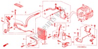 KLIMAANLAGE(DIESEL) (SCHLAEUCHE/LEITUNGEN) (RH) für Honda CIVIC 2.0ITD 5 Türen 5 gang-Schaltgetriebe 1999