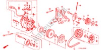 KLIMAANLAGE (KOMPRESSOR) (SOHC) für Honda CIVIC 1.4I 5 Türen 4 gang automatikgetriebe 1999