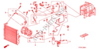 KLIMAANLAGE (SCHLAEUCHE/LEITUNGEN) (RH) für Honda CIVIC LS 5 Türen 5 gang-Schaltgetriebe 1999