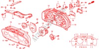 KOMBIINSTRUMENT BAUTEILE für Honda CIVIC 1.4I 5 Türen 5 gang-Schaltgetriebe 1999